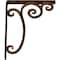 Ekena Millwork Avery Wrought Iron Bracket, (Single center brace), Antiqued Brass 1 1/2"W x 10"D x 12"H BKTM01X10X12SAVABS - alternate 4
